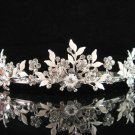 Bride tiara crystal alloy bridesmaid wedding accessories silver metal rhinestone headpiece 6571