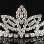 Bridal bride tiara sparkle crystal wedding accessories silver metal rhinestone headpiece 8241