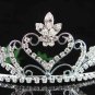 Bridesmaid tiara crystal bridal hair accessories handmade silver metal rhinestone headpiece 8740