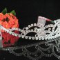 wedding tiara crystal bridal hair accessories bridesmaid silver metal rhinestone headpiece 8987