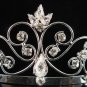 Bridesmaid tiara crystal bride hair accessories wedding silver metal rhinestone headpiece 9190