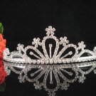 wedding tiara crystal bride hair accessories bridesmaid silver metal rhinestone headpiece 9252