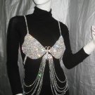 Handmade Fashion accessories party occasion sexy belly dancer sparkling rhinestone bar top n3922