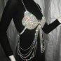 Handmade Fashion accessories party occasion sexy belly dancer sparkling rhinestone bar top n3922
