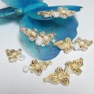 5 pair Handmade chinese frog fasten closure button garment accessories floral knob cf06ig