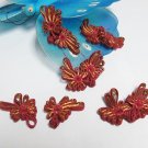 5 pair Handmade chinese frog fasten closure button garment accessories floral knob cf07bug