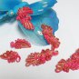 5 pair Handmade chinese frog fasten closure button garment accessories floral knob cf07ig