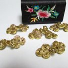 10 pair Handmade chinese frog fasten closure button garment accessories floral knob cf08g