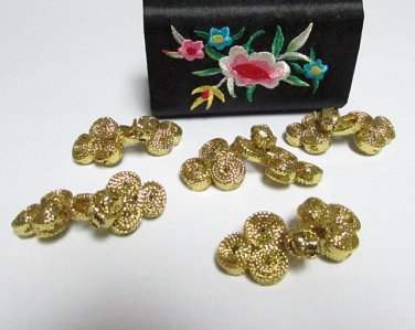 10 pair Handmade chinese frog fasten closure button garment accessories floral knob cf08g