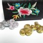 10 pair Handmade chinese frog fasten closure button garment accessories floral knob cf08g