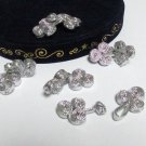 10 pair Handmade chinese frog fasten closure button garment accessories floral knob cf08s