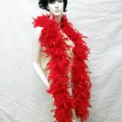 48g red fuzzy chandelle feather boa for dancer , decoration ,party, wedding F50