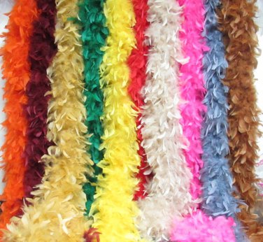 70gm Feather Boa Jazz Costume Accessory for dancer , decoration ,party, wedding F70