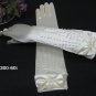 14.5"satin elbow ivory bridal gloves,delicate pearl wedding gloves 60i