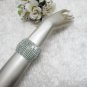 Sparkling Stretch Rhinestone Wedding Pageant Bridal Bracelet silver cone woman accessories cb3