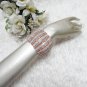 Sparkling Stretch Rhinestone Prom Wedding Pageant Bridal Bracelet silver cone woman jewelry cb2