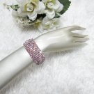 Sparkling Stretch Rhinestone Prom Wedding Pageant Bridal Bracelet cone woman jewelry cb9
