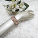 Sparkling Stretch Rhinestone Prom Wedding Pageant Bridal Bracelet cone woman accessories cb10