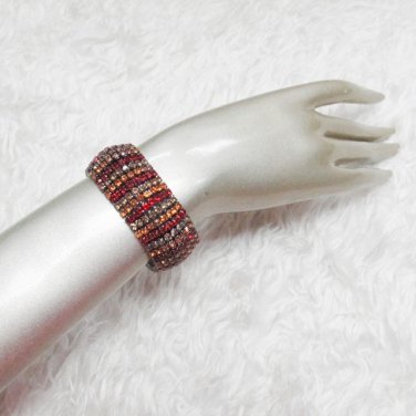Sparkling Stretch Rhinestone Wedding Pageant Bridal Bracelet,silver cone woman accessories cb13