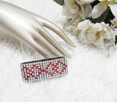 Sparkling Stretch Rhinestone Prom Wedding Pageant Bridal Bracelet woman accessories Jt12
