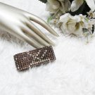 Sparkling Stretch Rhinestone Pattern Wedding Pageant Bridal Bracelet woman accessories JT15