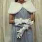 13" bride bridesmaid elbow glove satin rhinestone ivory wedding gloves 1i