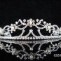 Bridal Queen Party Silver Pearl Elegance Rhinestone headpiece Tiara Crown 5516
