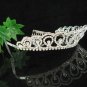 Bride, Wedding Tiara with Green Swarovski Crystals and Rhinestones cn60