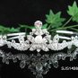 Bride, Wedding Tiara Pearl Swarovski Crystals and Rhinestones Headband Regal Crown S1438