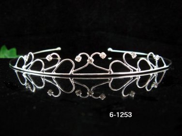 Bride, Wedding Tiara Swarovski Crystals and Rhinestones Headband Regal Crown 1253