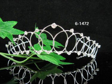 Bride, Wedding Tiara Swarovski Crystals and Rhinestones Headband Regal Crown 1472