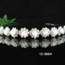 Bride, bridesmaid Headband Wedding Tiara Crystal Porcelain Rhinestones Regal 3664