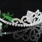Bride, bridesmaid Wedding Tiara Swarovski Crystals and Rhinestones Regal Crown 8216