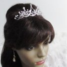 Bride, bridesmaid Wedding Chervon Alloy Hair Comb Crystal Rhinestones Tiara 451