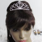 Bride, bridesmaid Wedding Elegant Alloy Hair Comb,Sweetheart Crystal Rhinestones Tiara 807