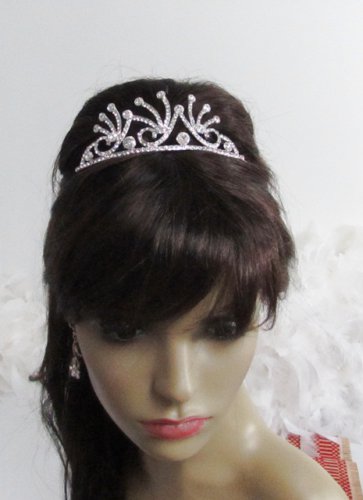 Bride, bridesmaid Wedding Elegant Alloy Hair Comb,Butterfly Crystal Rhinestones Tiara 8014
