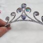 Bride, bridesmaid Wedding Elegant Alloy Hair Comb,Iridescent Crystal Rhinestones Tiara 8018