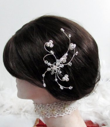 Bride, bridesmaid Wedding Elegant Alloy Hair Comb,Floral Crystal Rhinestones Tiara 1314