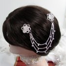 Bride, bridesmaid Wedding Elegant Alloy Hair Comb,Fancy Floral Crystal Rhinestones Clip #1572