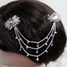Bride, bridesmaid Wedding Elegant Alloy Hair Comb,Cute Butterfly Crystal Rhinestones Clip #1570