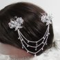 Bridal Tiara ,bridesmaid Wedding Silver Comb,Butterfly Crystal Rhinestones Bride Clip #1586