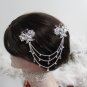 Bridal Tiara ,bridesmaid Wedding Silver Comb,Butterfly Crystal Rhinestones Bride Clip #1586