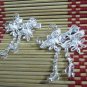 Bridal Tiara ,bridesmaid Wedding Silver Comb,Butterfly Comb,Rhinestones Pair Of Bride Clip #1767