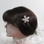 Bridal Tiara ,bridesmaid Wedding Silver Comb,Small Floral Comb,Rhinestones Cute Bride Clip #1590