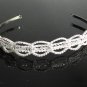 Bridal bridesmaid Wedding Comb,Crystal Bridal Headband,Rhinestones,Twist Bride Headband #5562