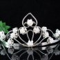 Bridal Headpiece,Bridesmaid Wedding Tiara,Porcelain Floral Bridal Tiara 4881w