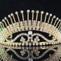 Elegant Golden Bride Bridal Headpiece,Huge Bridesmaid Wedding Tiara,Bridal Tiara 524g