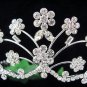 Fancy Floral Silver Bride Bridal tiara ,Bridesmaid Wedding Tiara,Bridal Tiara 774