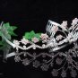 Fancy Floral Silver Bride Bridal tiara ,Bridesmaid Wedding Tiara,Bridal Tiara 774