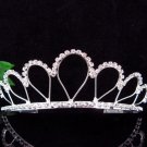Silver Teardrop Bride Bridal tiara ,Bridesmaid Wedding Tiara,Bridal Tiara 2418